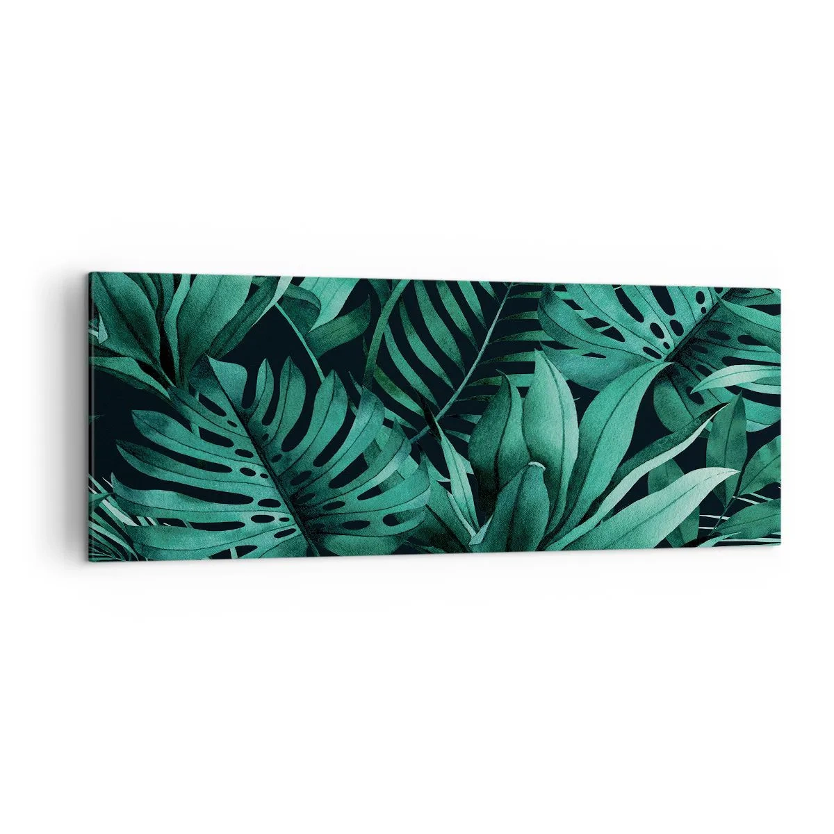 Canvas picture - Depth of Tropical Green - 140x50 cm