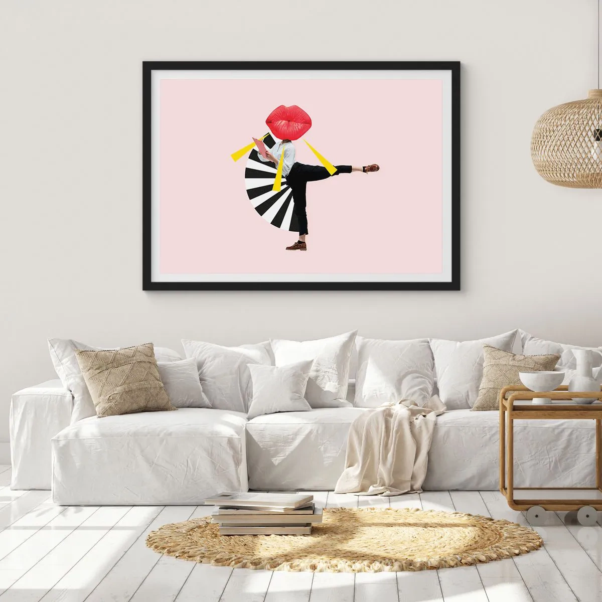 Poster in black frame - Surrealistic Pop-Art. - 100x70 cm