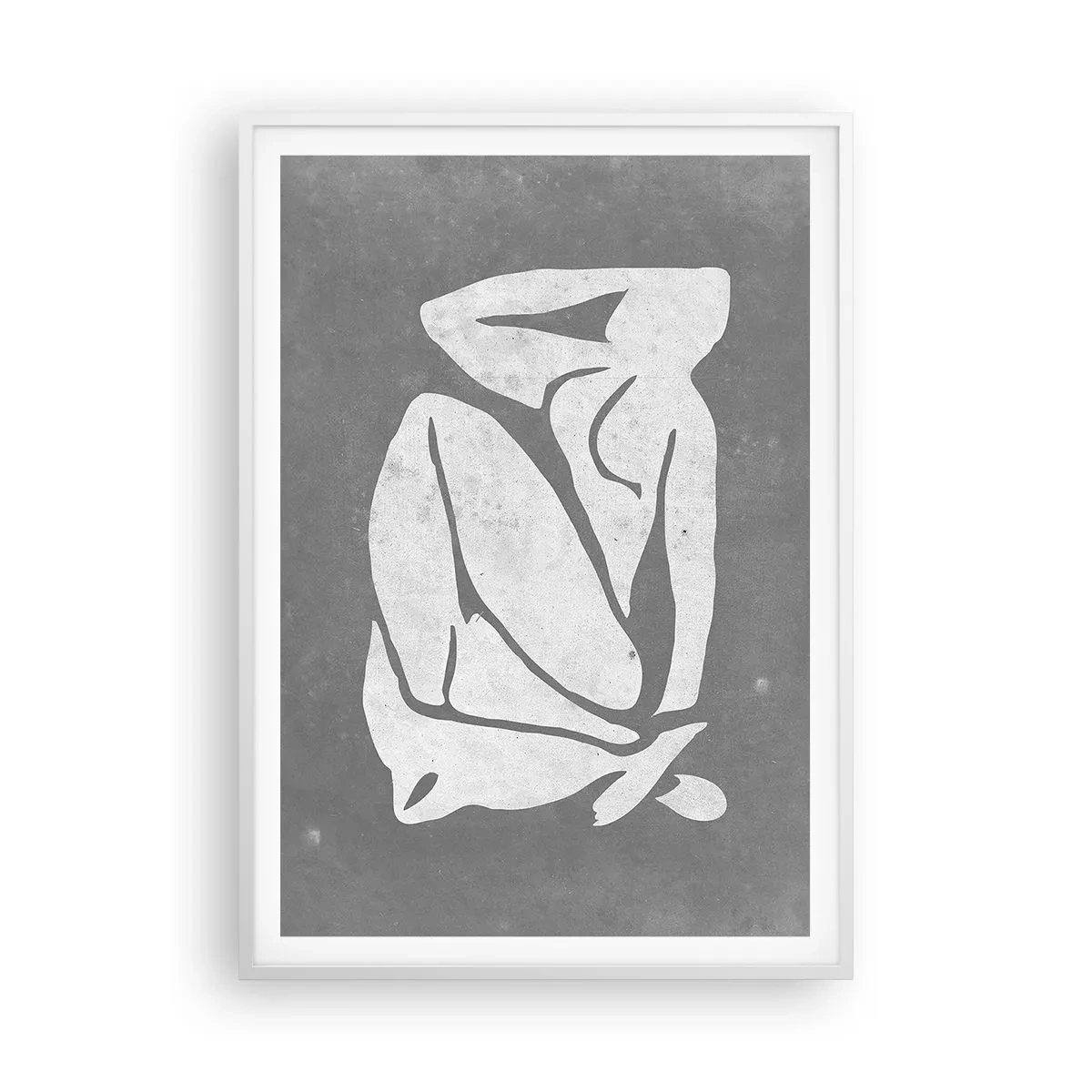 Poster in white frmae - Lost in Thoughts - 70x100 cm