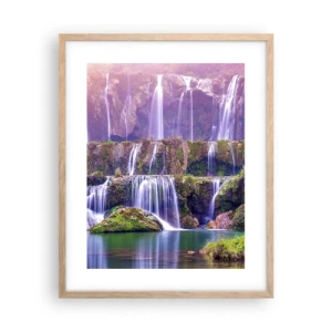 Poster in light oak frame - Stairway to Heaven - 40x50 cm