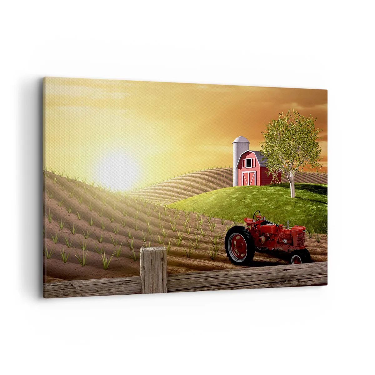 Canvas picture - Farm Straight from a Tale - 120x80 cm