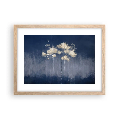 Poster in light oak frame - Like Flakes in the Wind - 40x30 cm