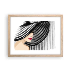 Poster in light oak frame - Where Can I Find You? - 40x30 cm