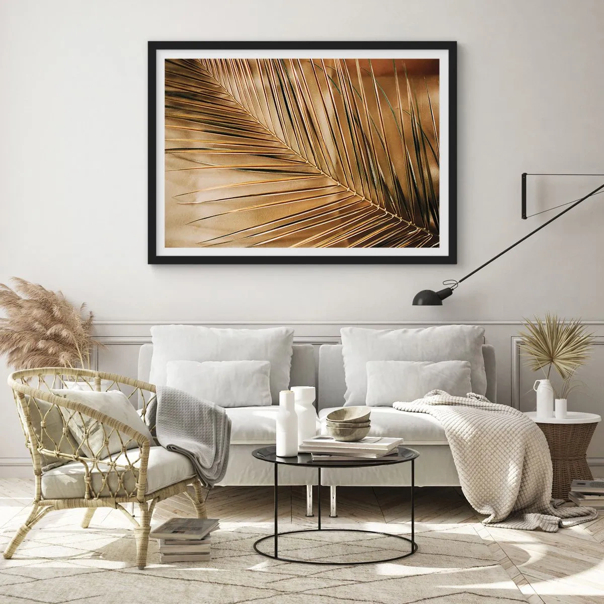 Poster in black frame - Natural Colonnade - 40x30 cm