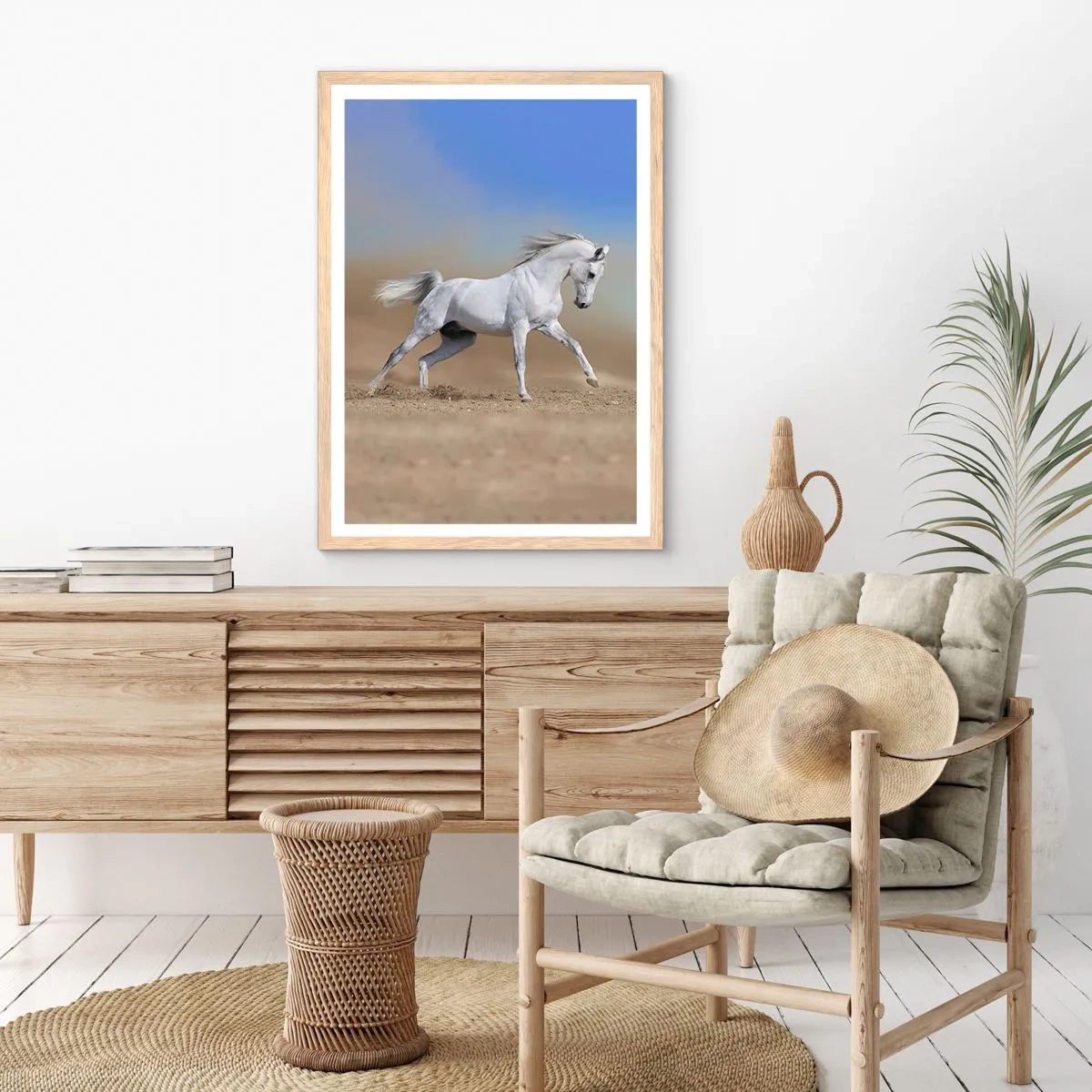 Poster in light oak frame - The Most Beautiful Arabic Tale - 30x40 cm