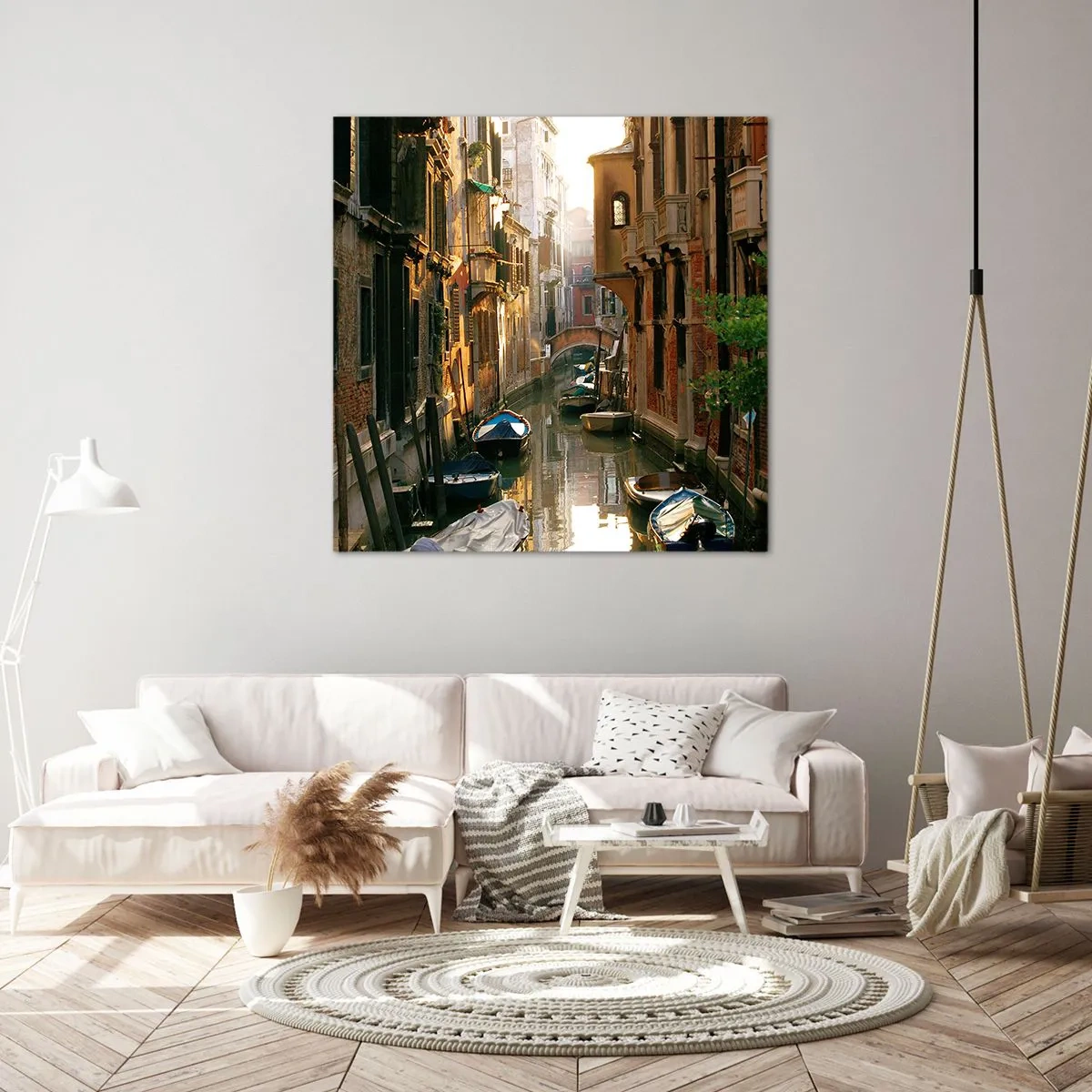 Canvas picture - In a Venetian Alley - 50x50 cm