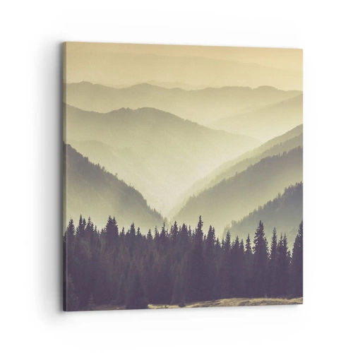 Canvas picture - In a Faraway Land, Past the Mountains - 70x70 cm