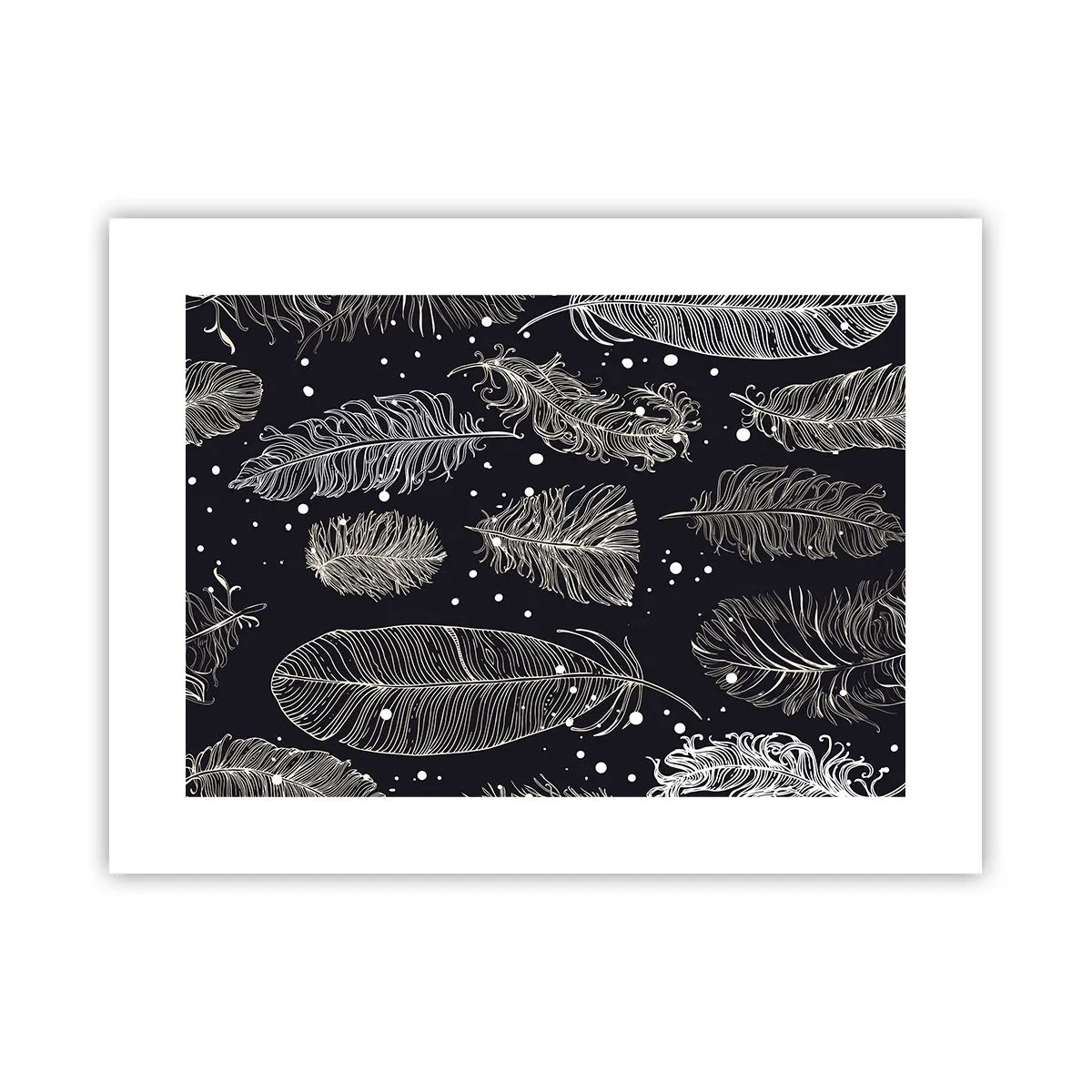 Poster - Feathery Lace - 40x30 cm