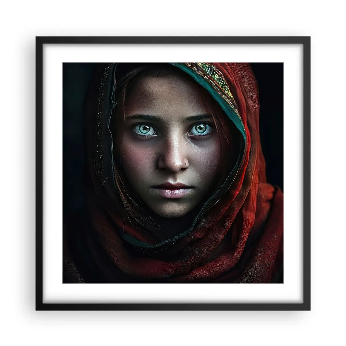 Poster in black frame - Eastern Princess - 50x50 cm