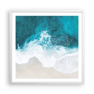 Poster in white frmae - Natural Caress - 60x60 cm