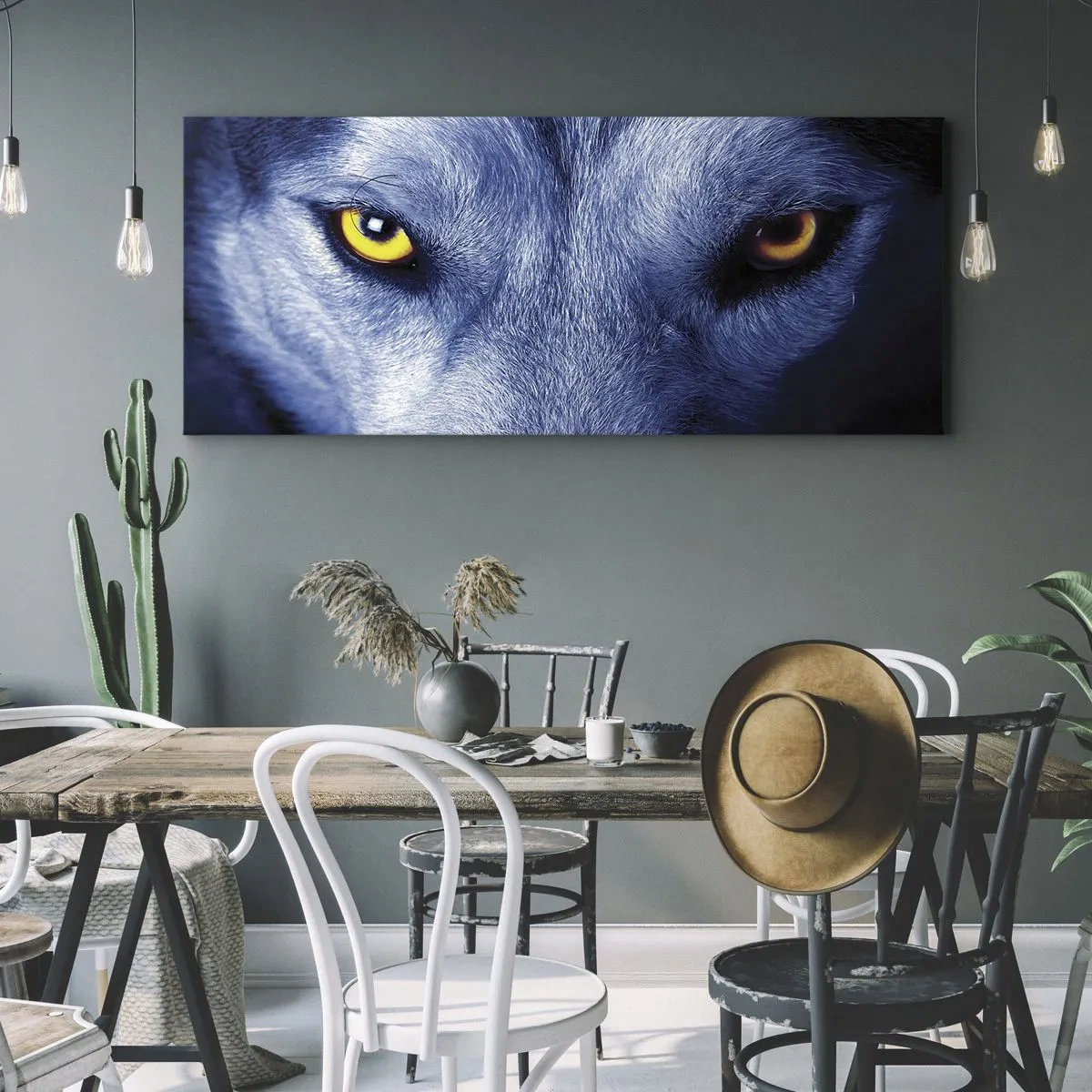 Canvas picture - Mesmerising Look - 120x50 cm