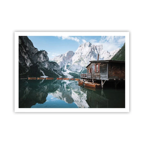 Poster - Crystal, Mountain Morning - 100x70 cm
