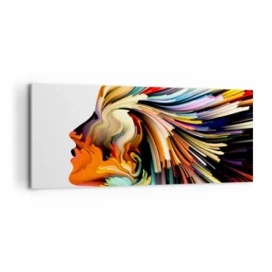 Canvas picture - Explosion of Imagination - 100x40 cm