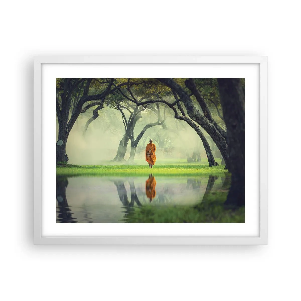 Poster in white frmae - On the Way to Enlightenment - 50x40 cm