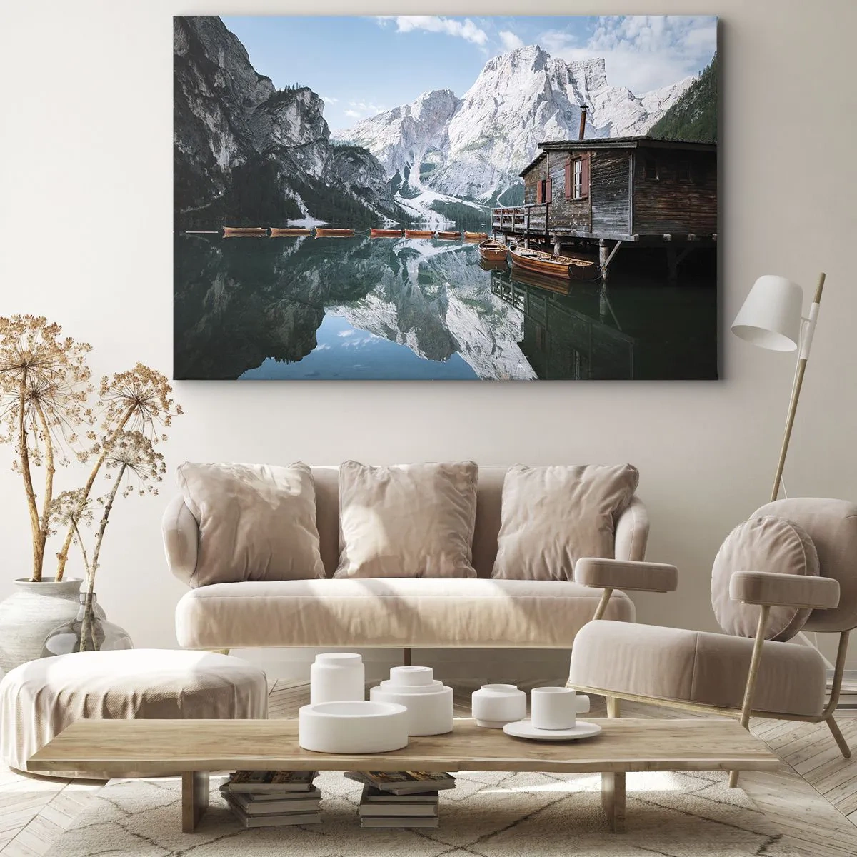 Canvas picture - Crystal, Mountain Morning - 120x80 cm