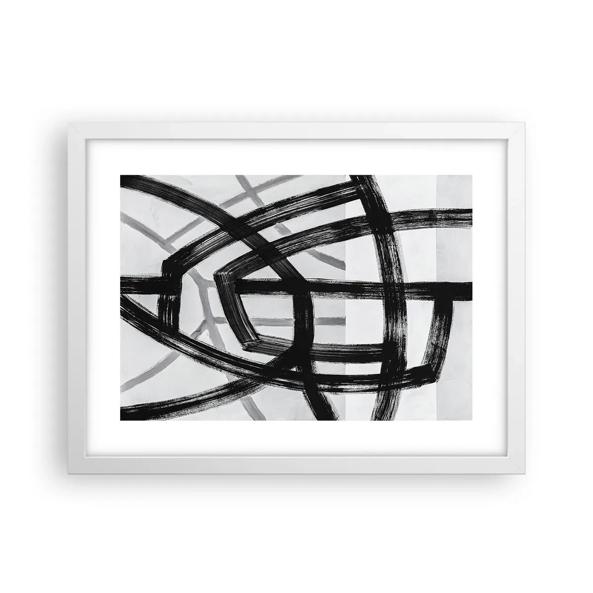 Poster in white frmae - Building Depth - 40x30 cm