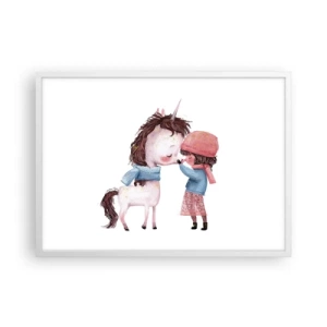 Poster in white frmae - Winter Tale - 70x50 cm
