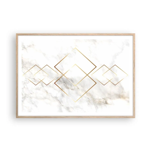 Poster in light oak frame - View over Infinity - 100x70 cm