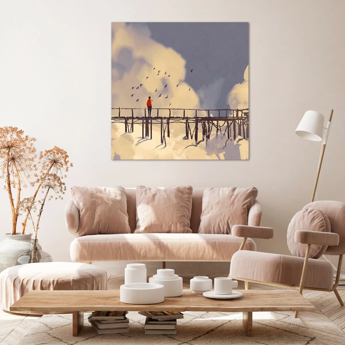 Canvas picture - Blue Longing - 60x60 cm