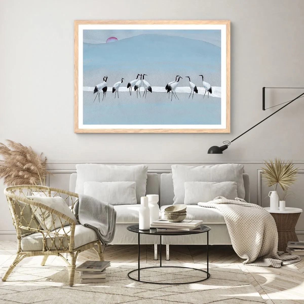 Poster in light oak frame - After a Hot Day - 100x70 cm
