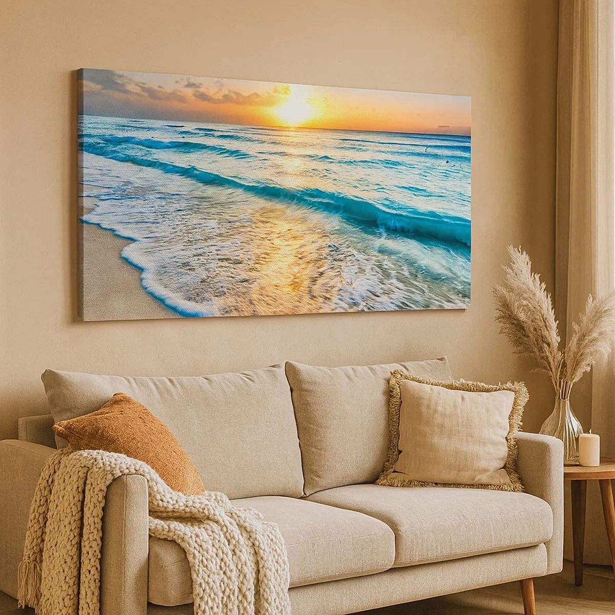 Canvas picture - Sunset View - 100x40 cm