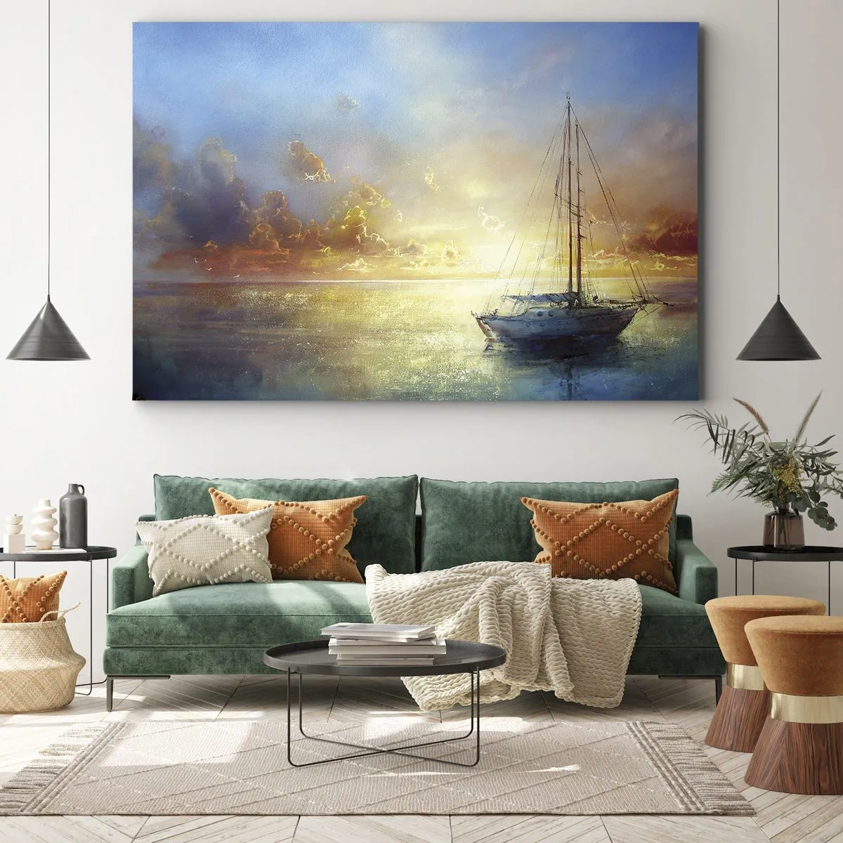 Canvas picture - In a Golden Bay - 120x80 cm