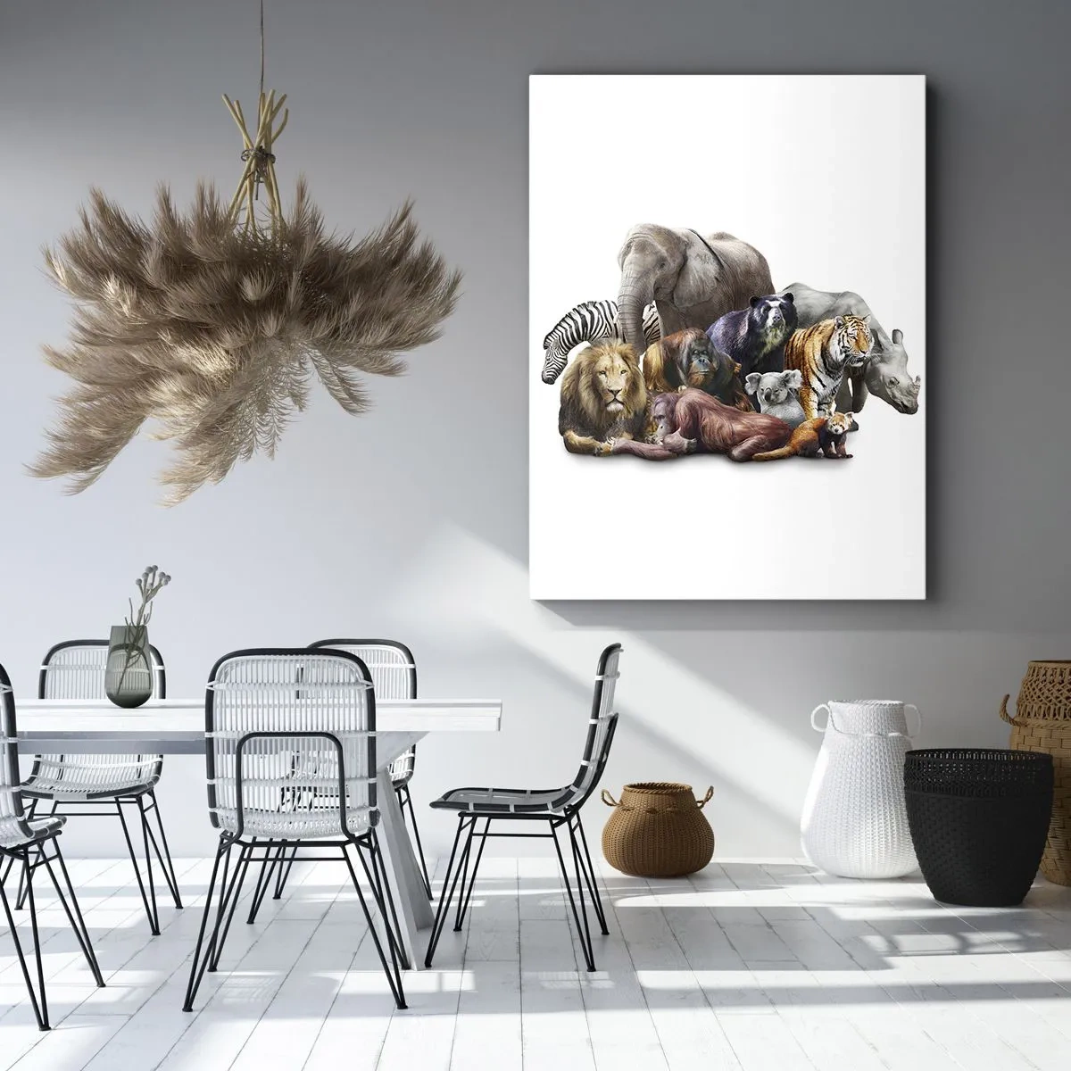 Canvas picture - African Family Photo - 80x120 cm