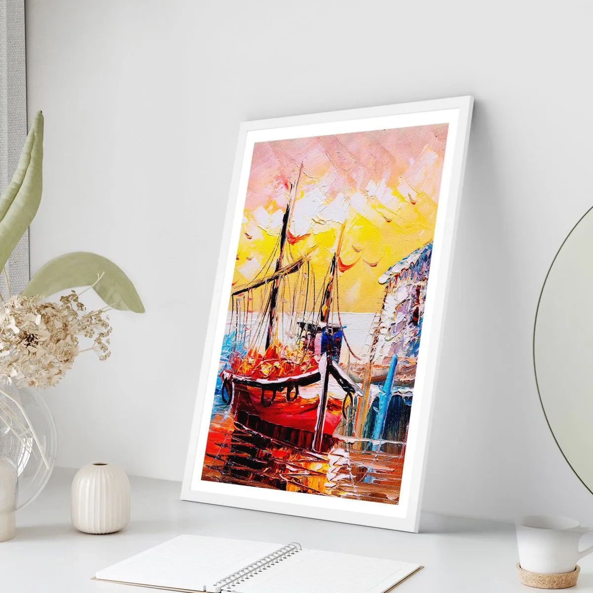 Poster in white frmae - Happy Comeback - 40x50 cm