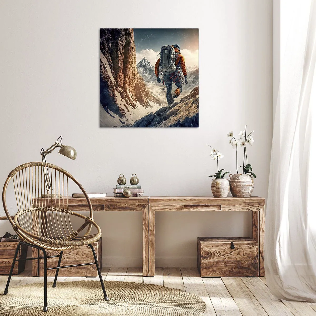 Canvas picture - Lonely Warrior - 30x30 cm