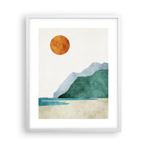 Poster in white frmae - Proper Landscape - 40x50 cm