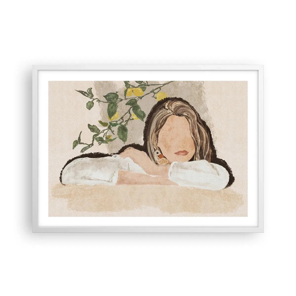 Poster in white frmae - Beauty of the South - 70x50 cm