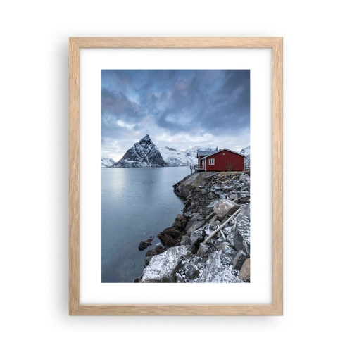 Poster in light oak frame - Scandinavian Retreat - 30x40 cm