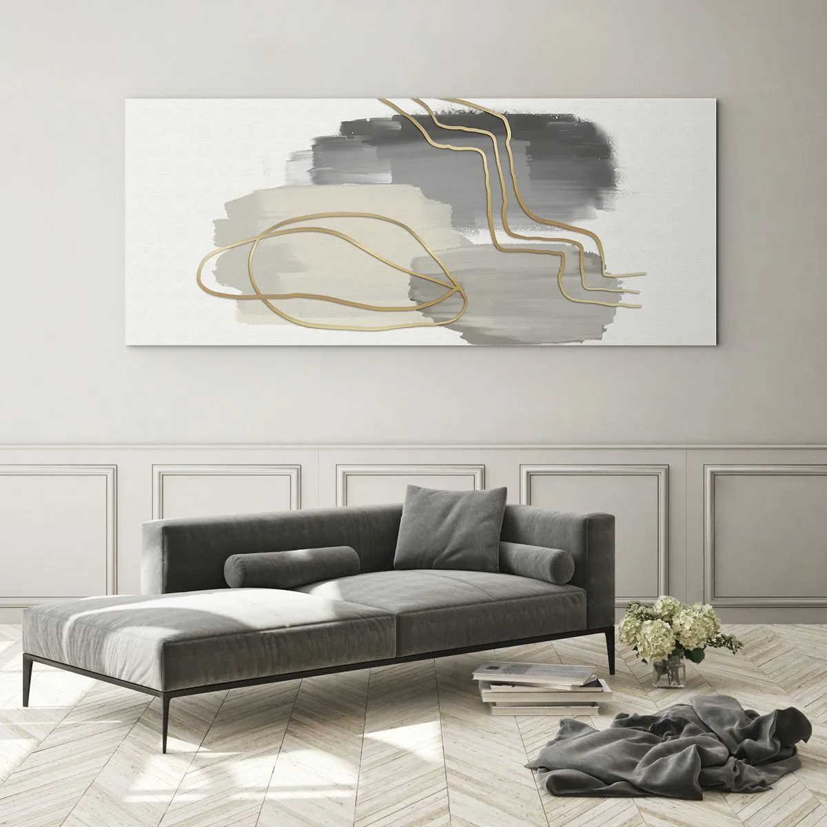 Glass picture - Persistance and Movement - 120x50 cm