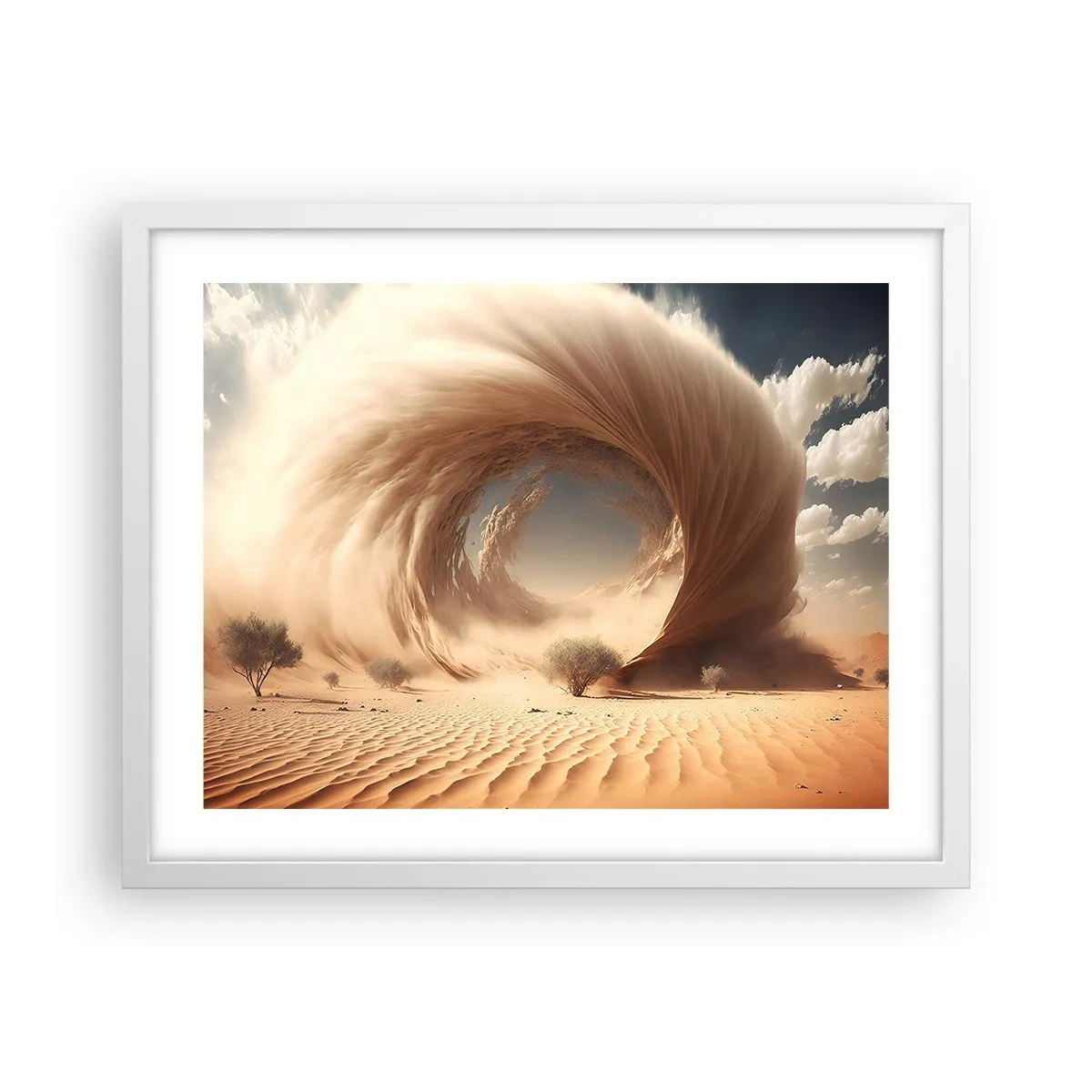 Poster in white frmae - Open Portal - 50x40 cm