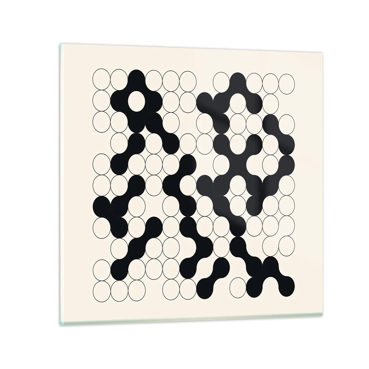 Glass picture - Chinese Play - Variation - 50x50 cm