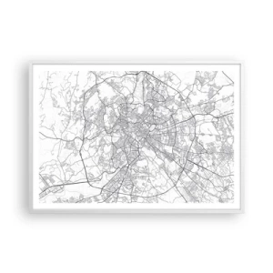 Poster in white frmae - Roman Circle - 100x70 cm