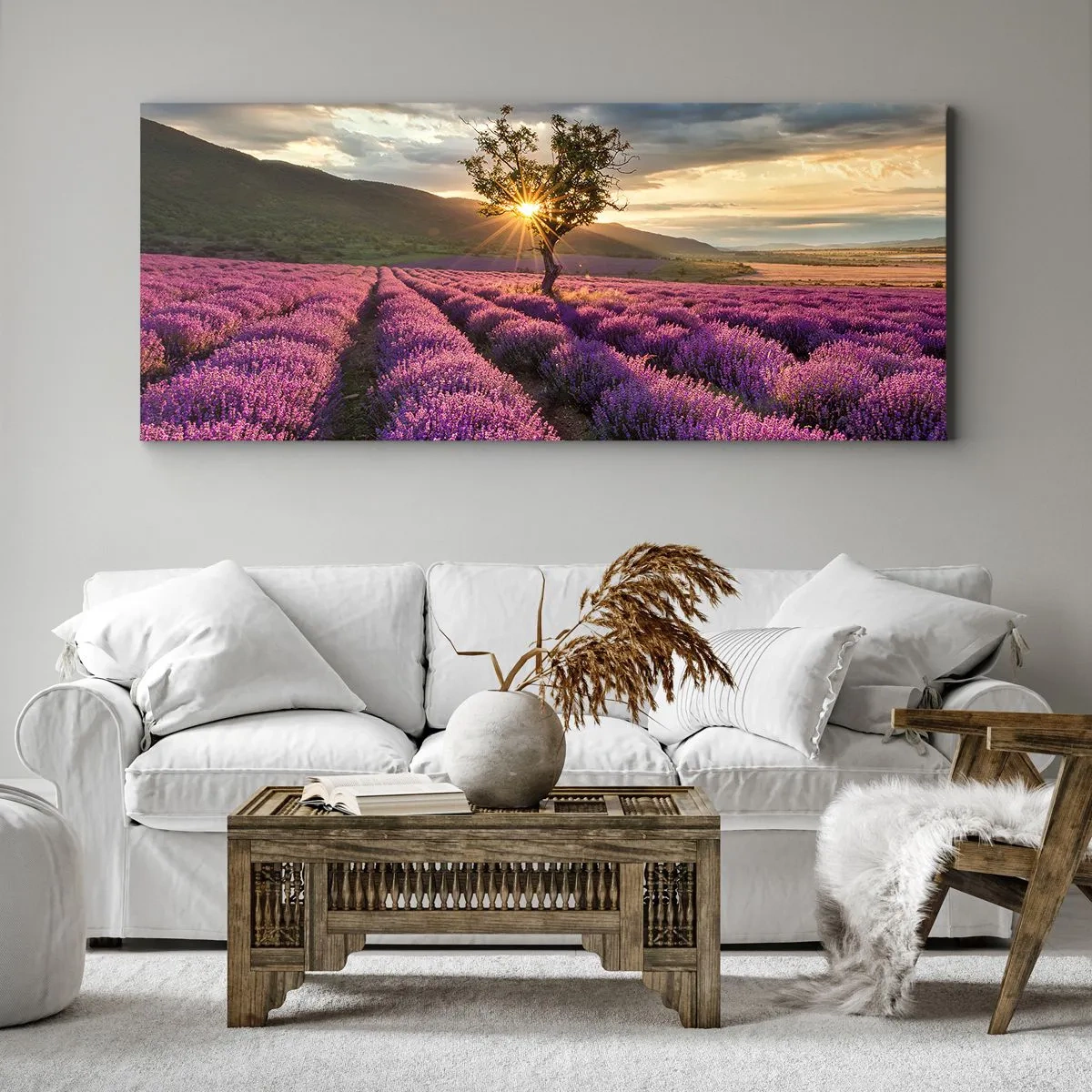 Canvas picture - Lilac Coloured Aroma - 140x50 cm