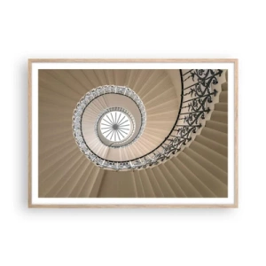 Poster in light oak frame - Inside the Shell - 100x70 cm