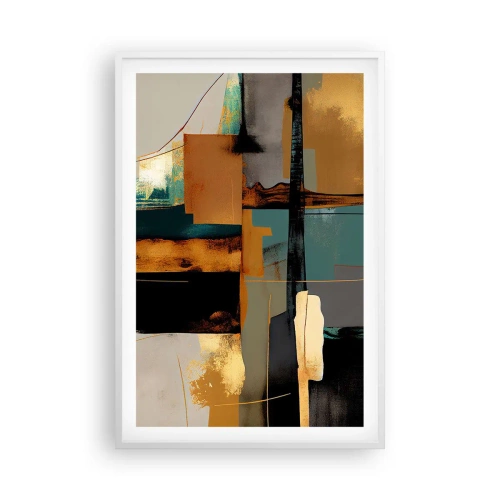 Poster in white frmae - Abstract - Light and Shadow - 61x91 cm