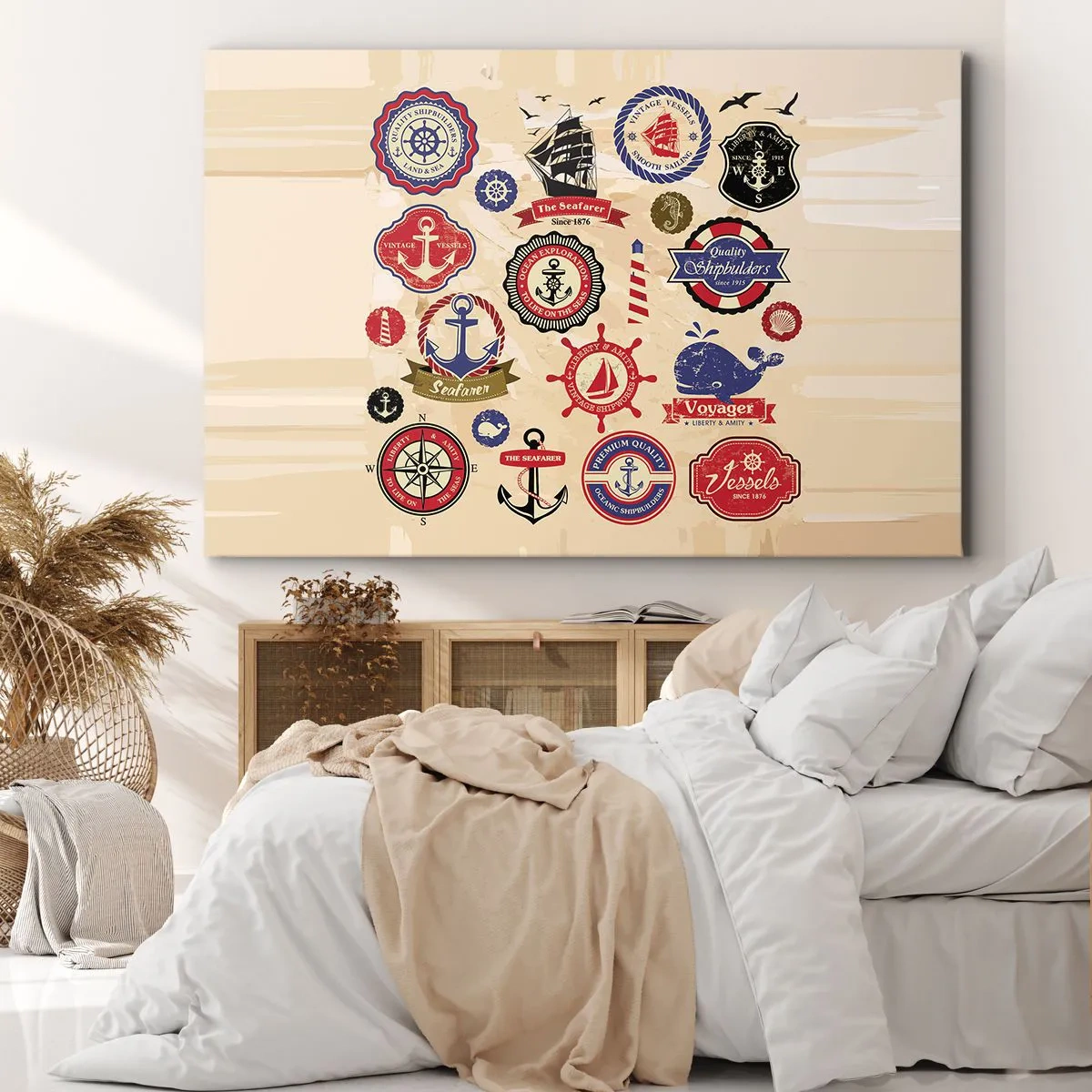 Canvas picture - Brotherhood of Yachts - 100x70 cm