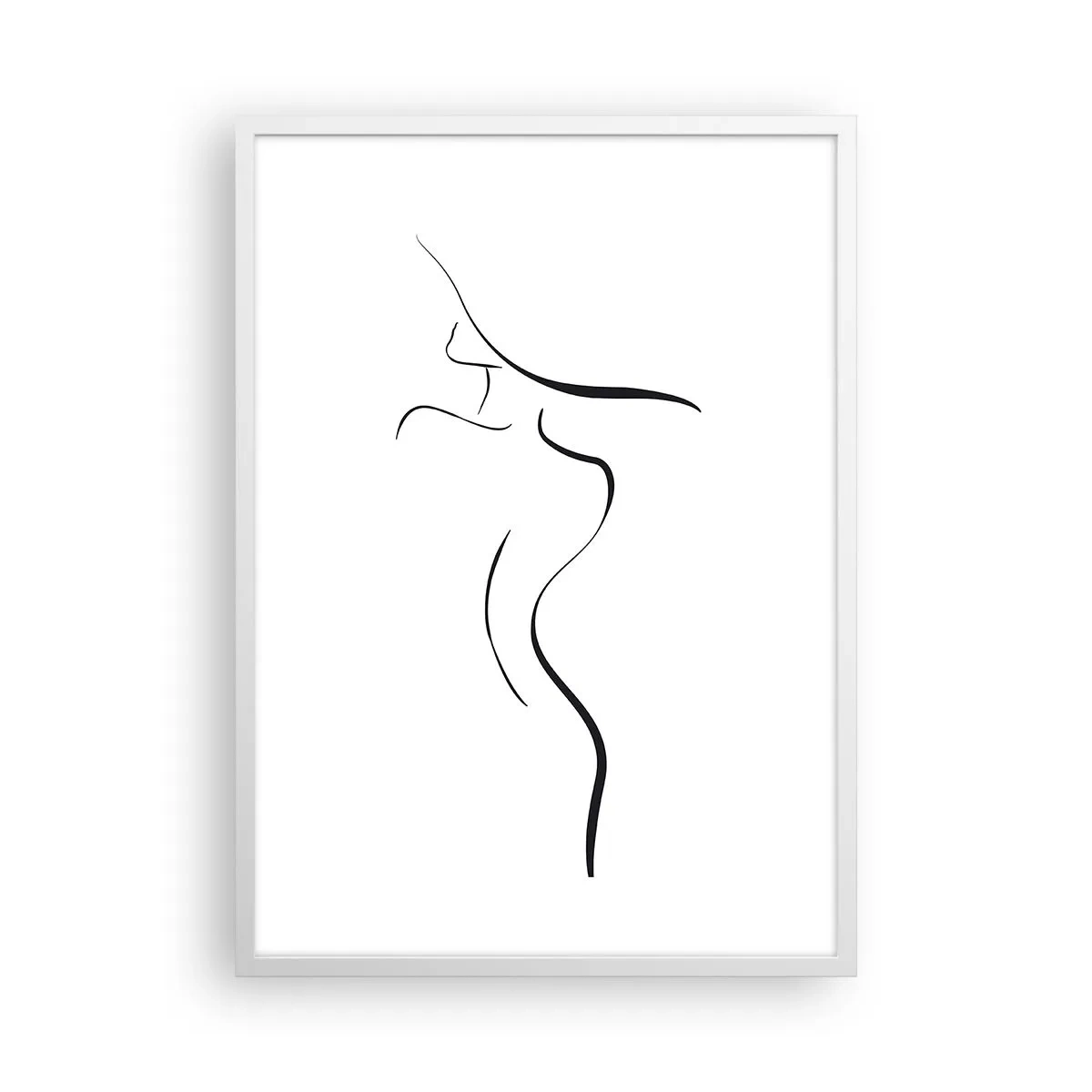 Poster in white frmae - Elusive Like a Wave - 50x70 cm