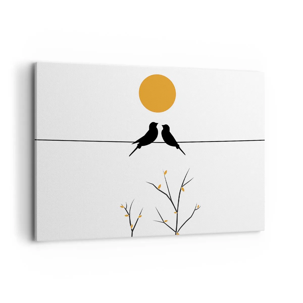 Canvas picture - Nightingale Evening - 100x70 cm