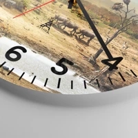 Clock face with numbers