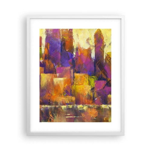 Poster in white frmae - Metropolitan Composition - 40x50 cm