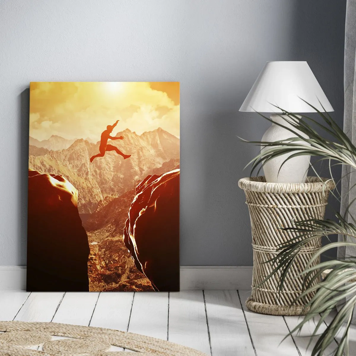 Canvas picture - Crossing Borders - 55x100 cm