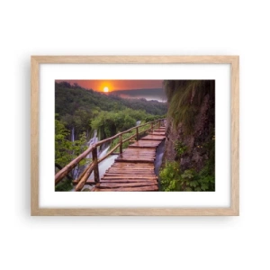 Poster in light oak frame - Unbelievable Beauty - 40x30 cm