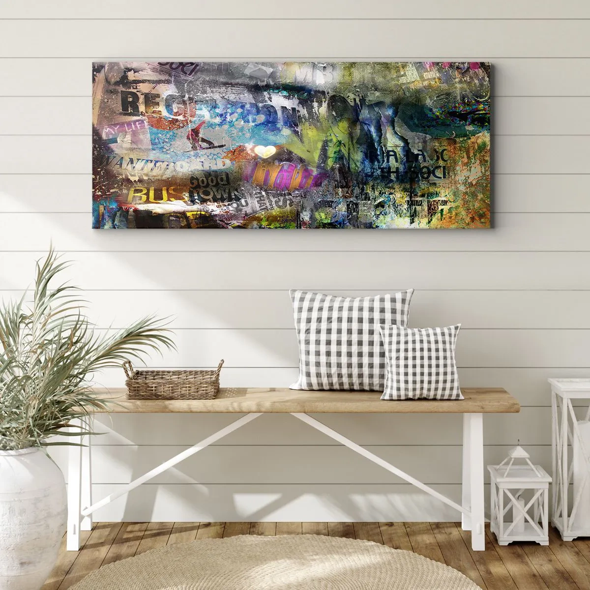 Canvas picture - Collage of Memories - 100x40 cm