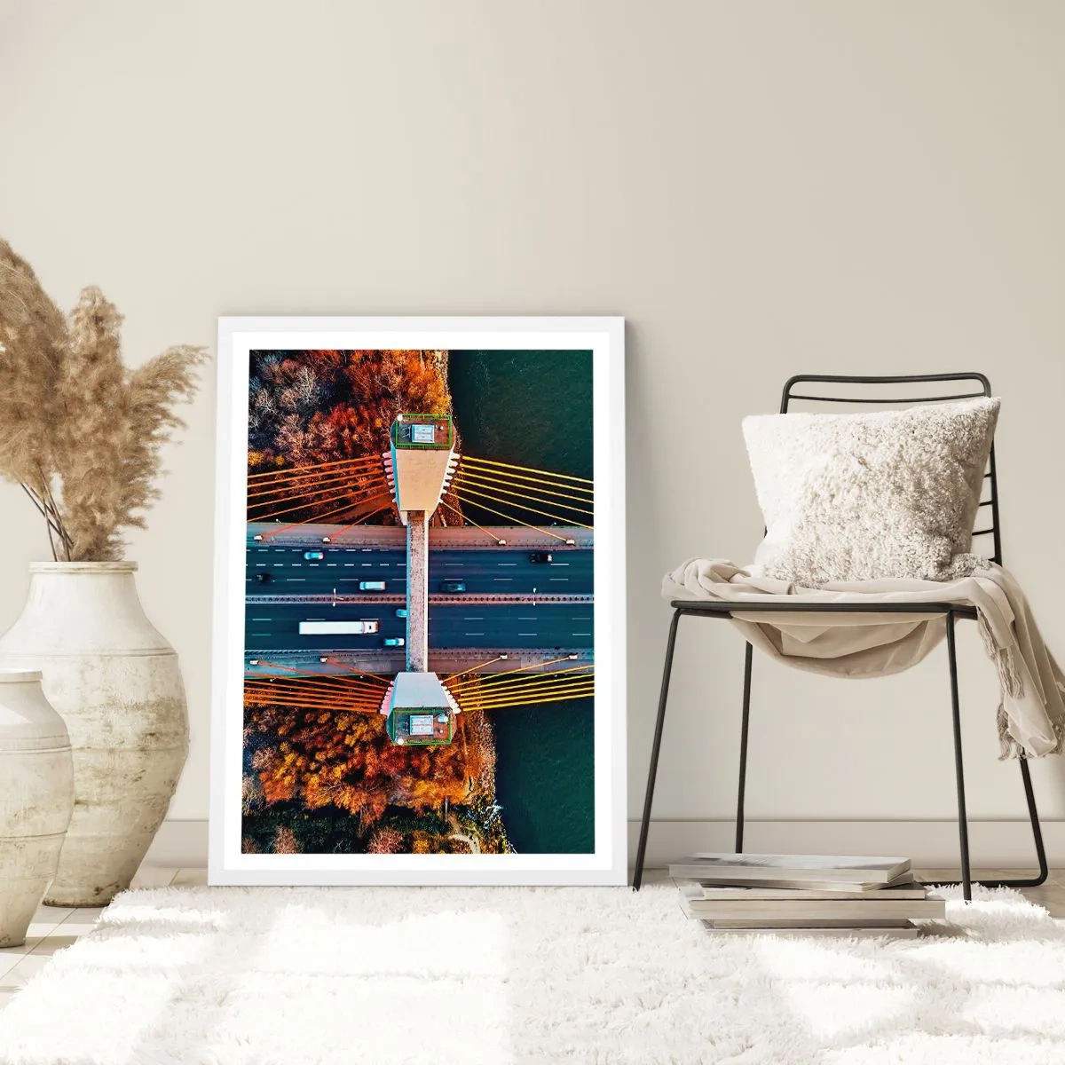 Poster in white frmae - Behind Seas and Oceans - 40x50 cm