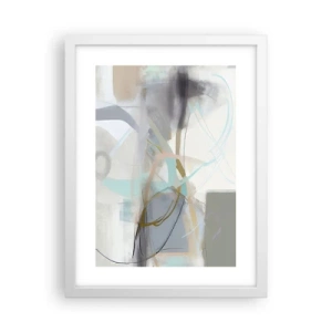 Poster in white frmae - Foggy Abstract - 30x40 cm