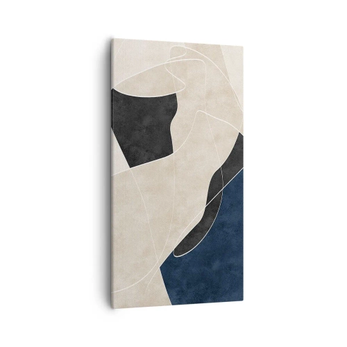 Canvas picture - Abstract Composition - Contrast of Colours - 55x100 cm